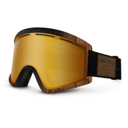 Men's Von Zipper Goggles - Von Zipper Cleaver Goggles. Walnut Wood - Copper Chrome